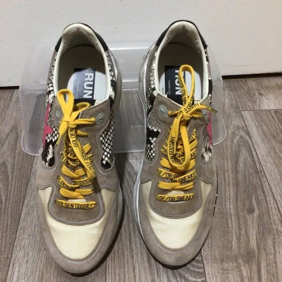 Golden Goose GG Running Shoes sneakers snake distressed Net A Porter 40